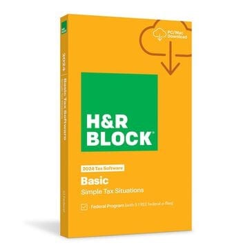 H&R Block Basic 2024 Tax Software, , large