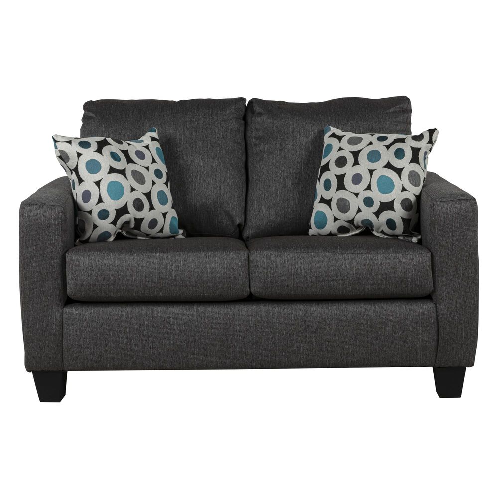 Carolina Furniture Cheree Loveseat in Booyah Siver, , large