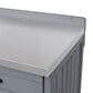 HOMLUX 39" Outdoor Kitchen Island with Stainless Table Top in Grey Blue, , large