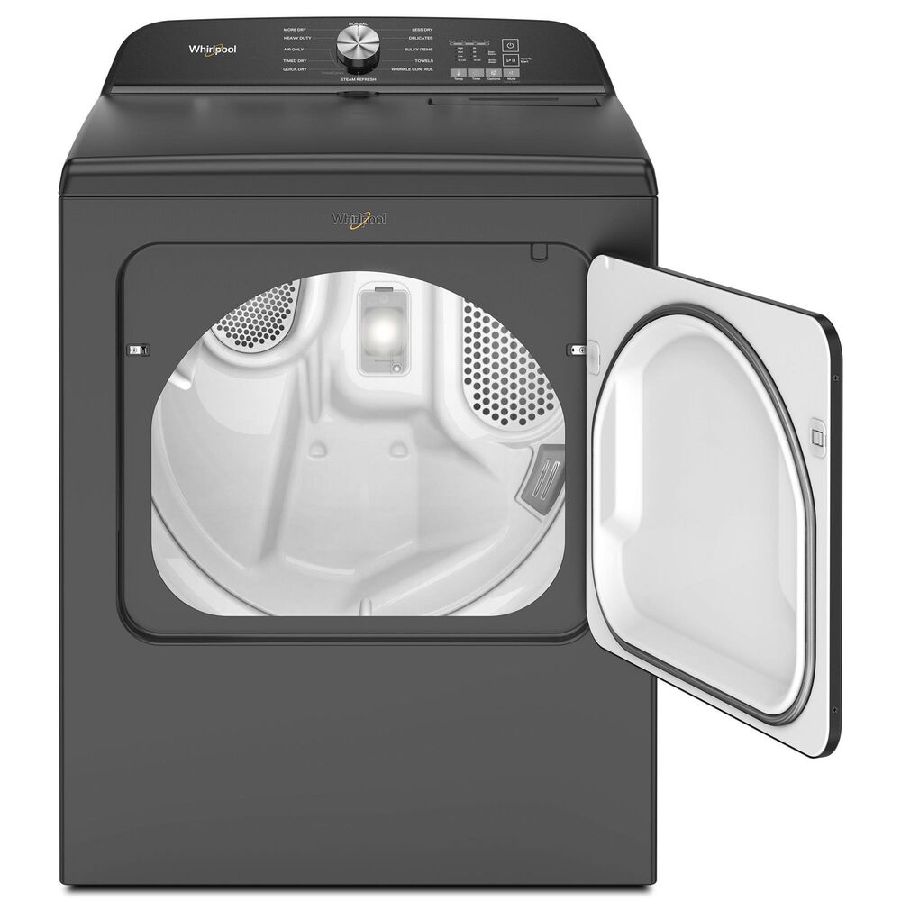 Whirlpool 7 Cu. Ft. Front Load Electric Dryer with Moisture Sensor in Volcano Black, , large