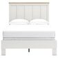 Ashley Linnocreek Full Panel Bed in White and Warm Brown, , large