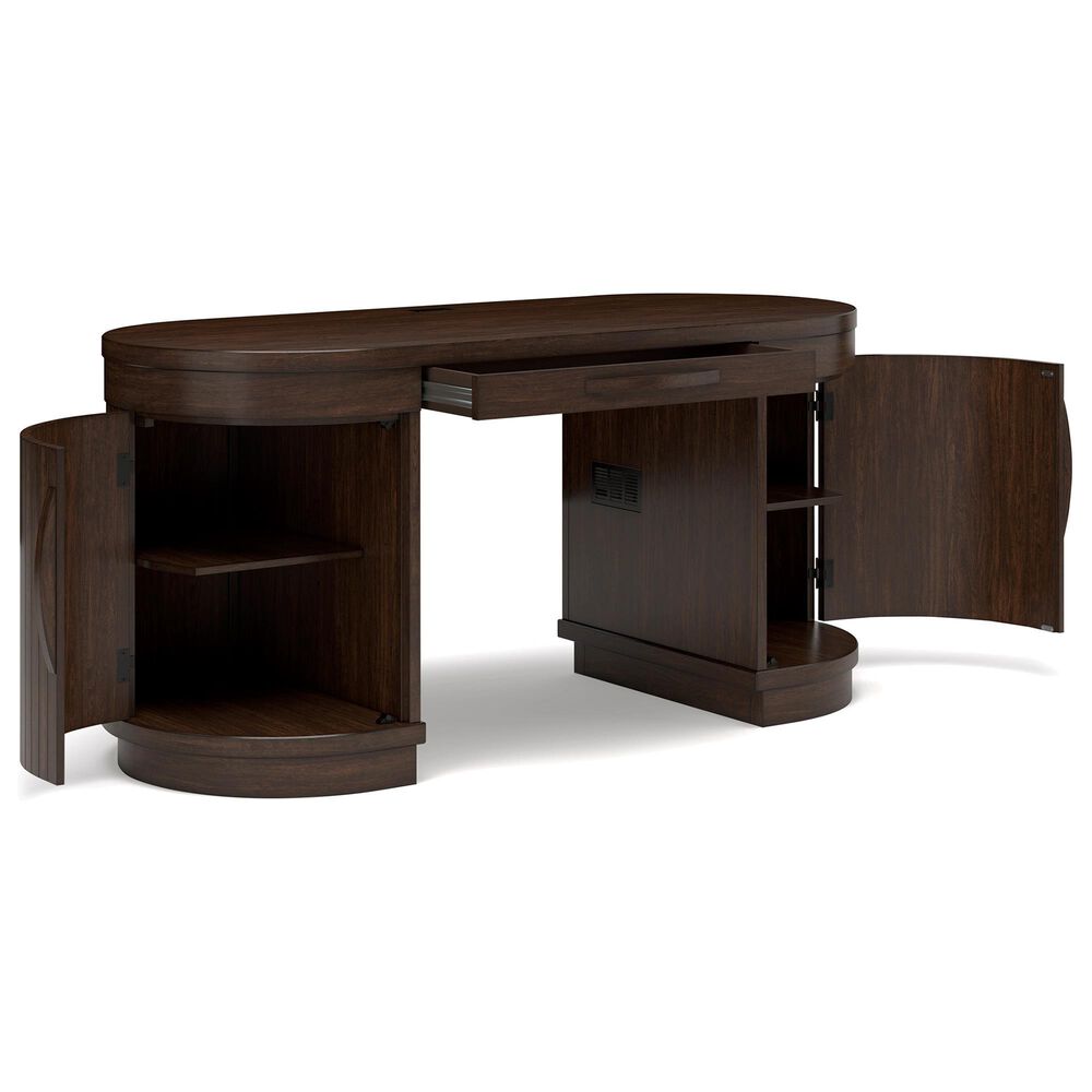 Ashley Korestone 63&quot; Writing Desk in Warm Brown, , large