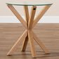 Baxton Studio Lida End Table in Clear/Natural, , large