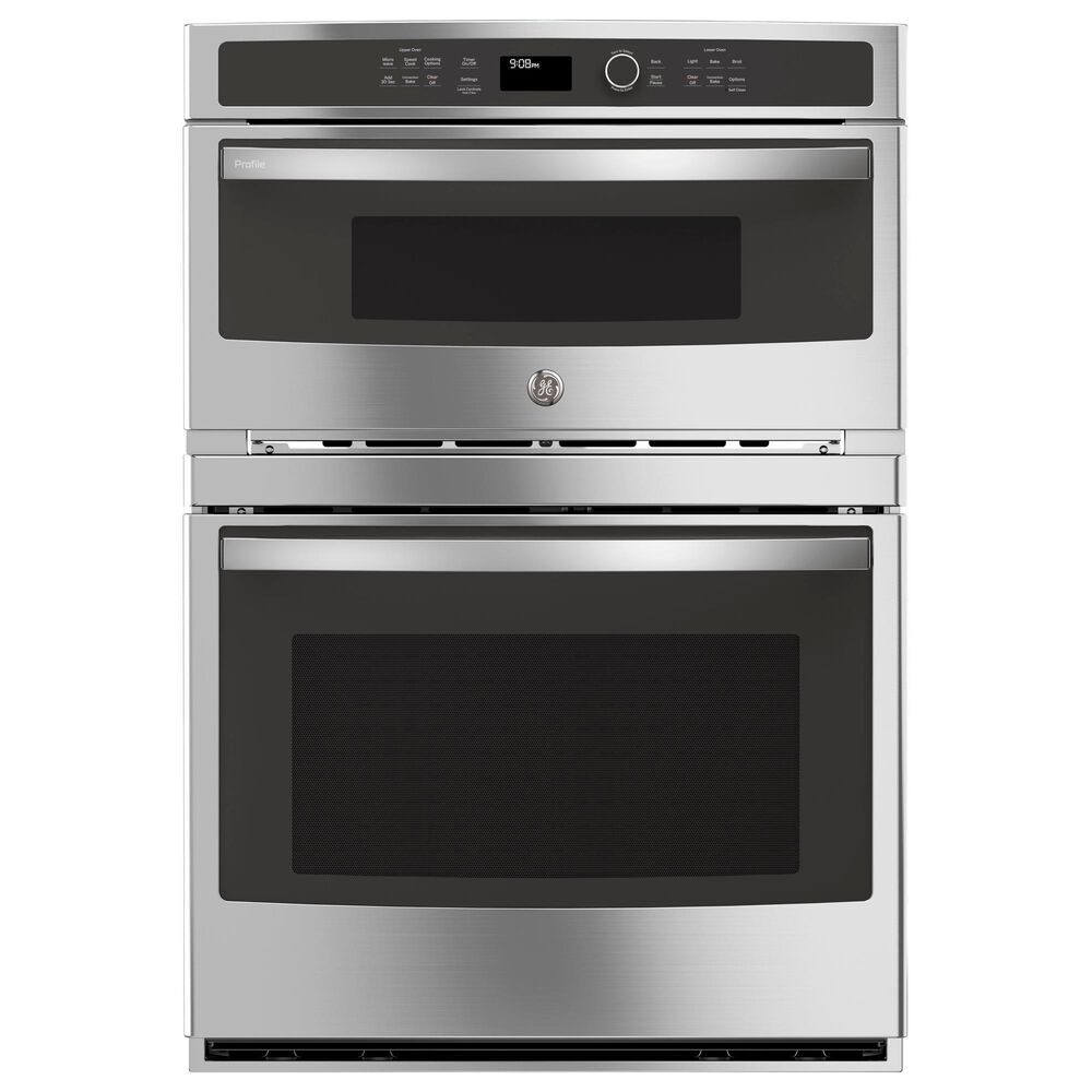 GE Profile 2-Piece Kitchen Package with Stainless Steel 30&quot; Combination Double Wall Oven and Black 36&quot; Induction Cooktop, , large