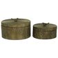 Maple and Jade Vintage Decorative Jar in Antique Bronze (Set of 2), , large