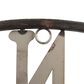 Creative Coop 30" Round Metal Compass Wall Decor in Distressed Silver, , large