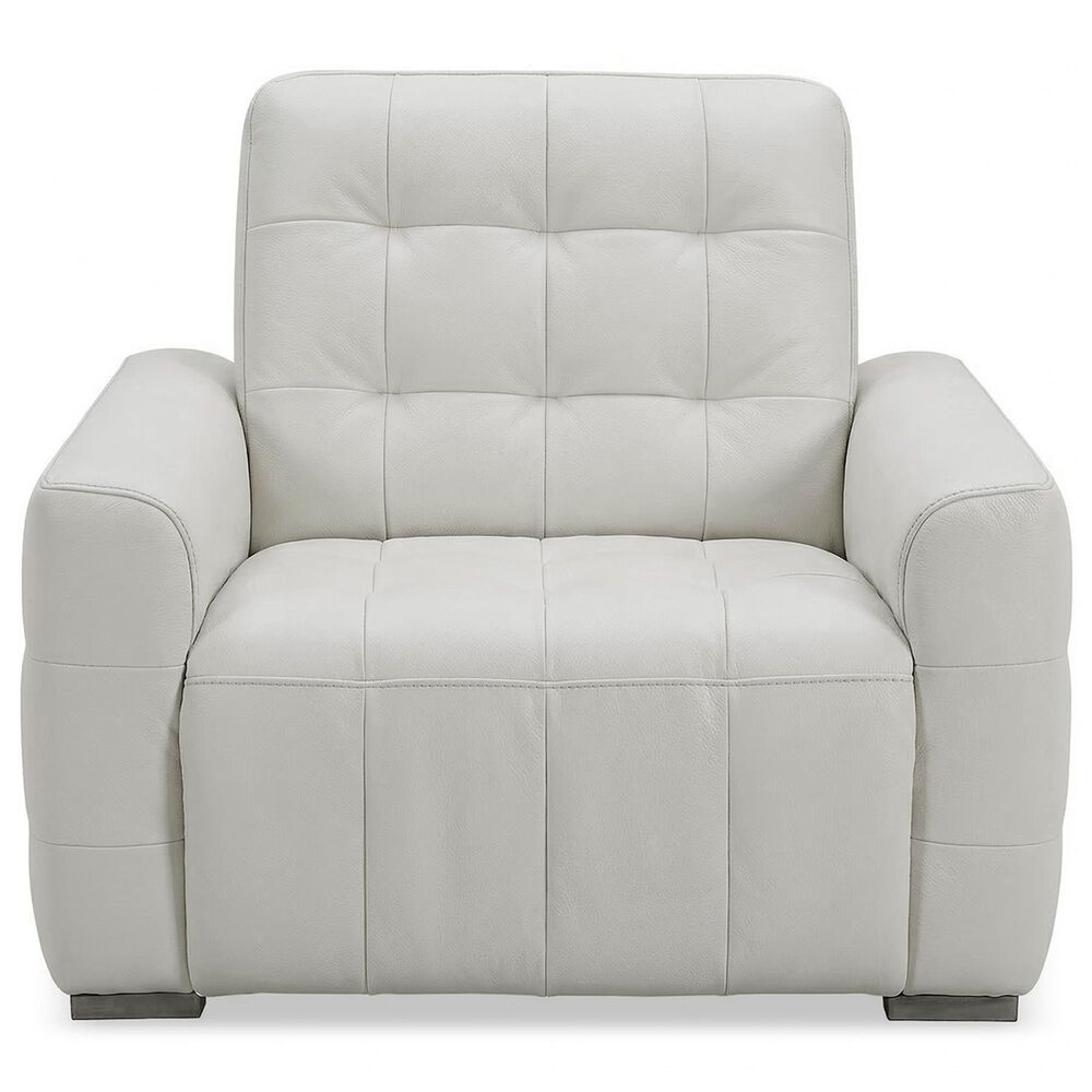 Interlochen Puffer Leather Power Recliner in Istria Pearl, , large