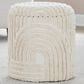 LumiSource Tahoe 18" Sand Storage Ottoman in Beige, , large