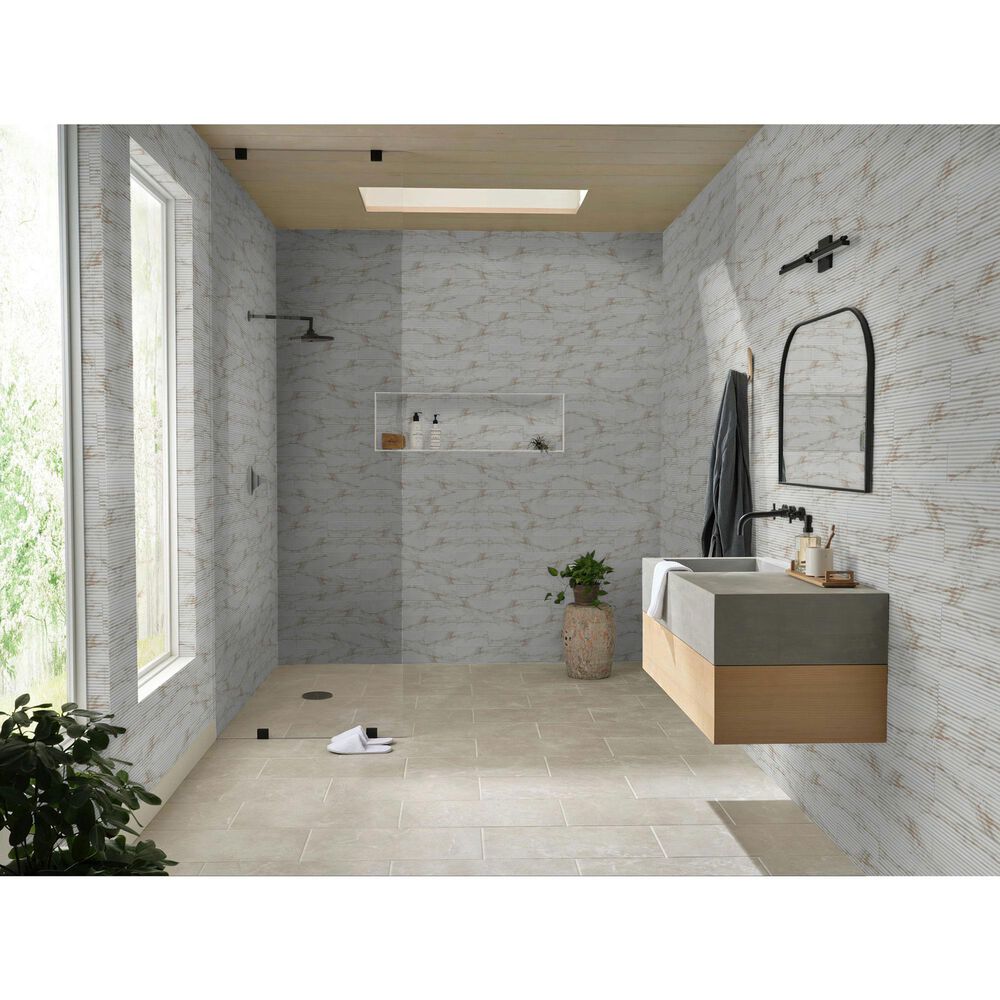 Shaw Tactis Classic Pearl 4" x 16" Ceramic Subway Tile, , large