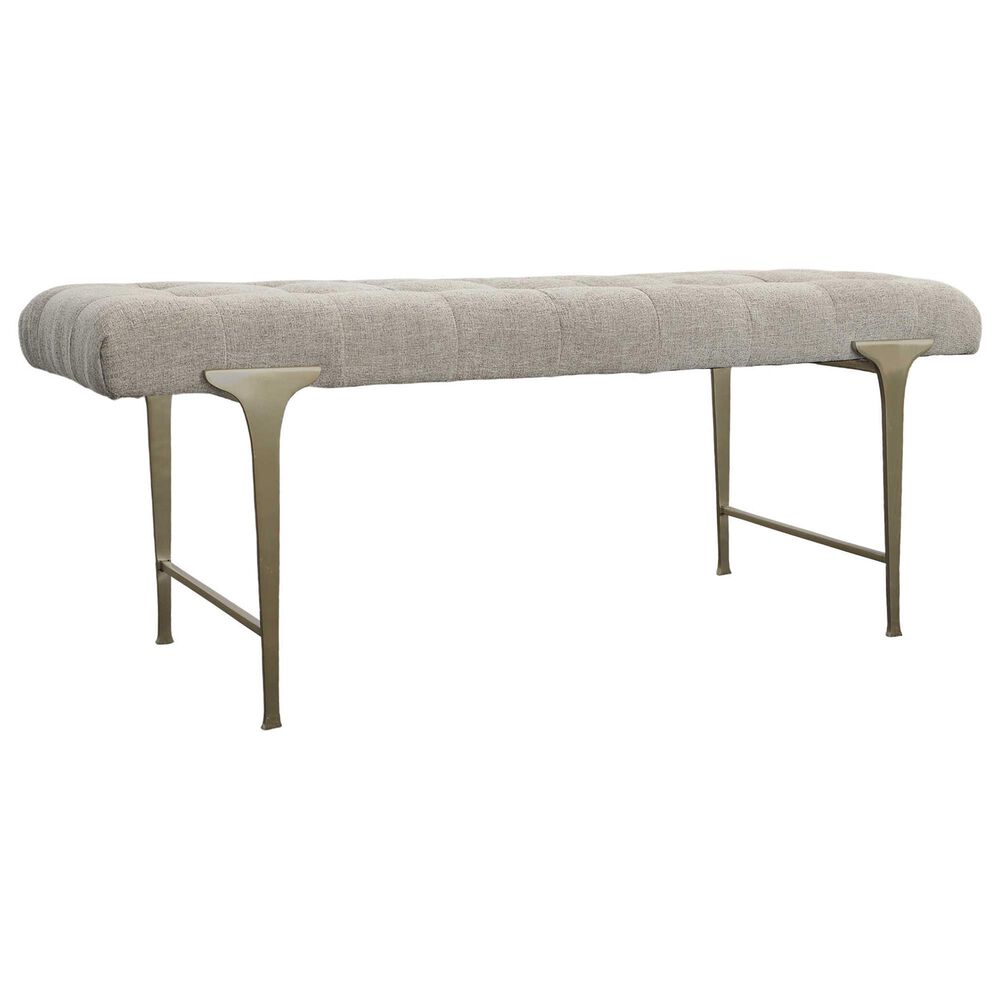 Uttermost Imperial Bench in Satin Champagne, , large