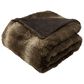 Safavieh Faux Luxe Queen Throw in Chocolate, , large