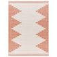 Surya Eagean EAG-2436 Rust, Ivory, Dusty Pink and Dusty Coral 4"3" x 5"11" Indoor/Outdoor Area Rug, , large