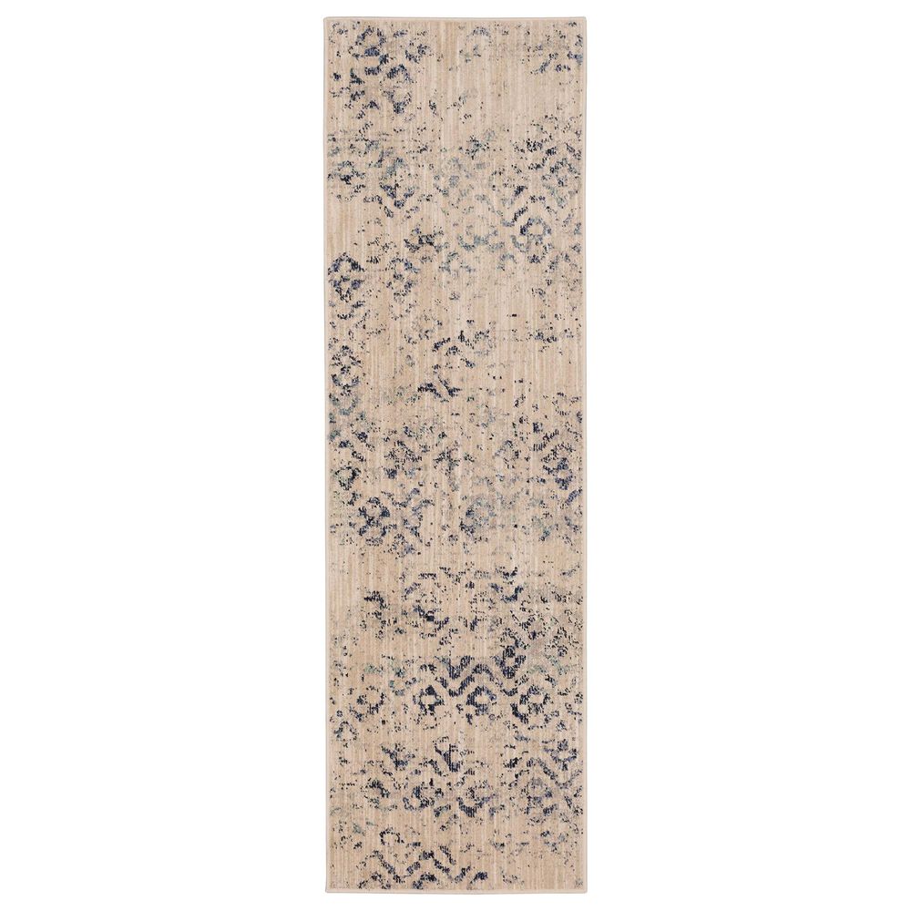 Karastan Axiom Mote 92115-50102 2"4" x 7"10" Indigo Runner, , large