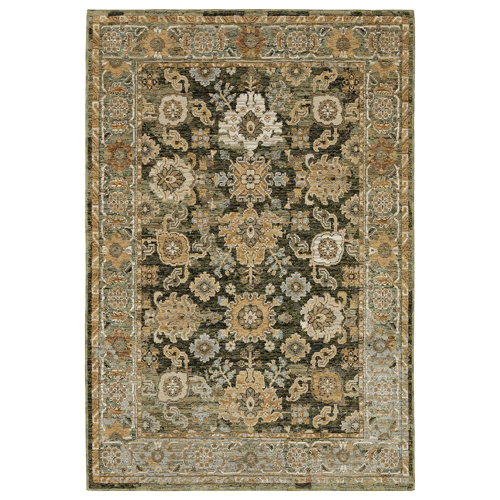 Oriental Weavers Andorra 1"10" x 3"2" Green and Gold Area Rug, , large
