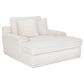 Moore Furniture Bellini Chaise Lounger with Cupholders in Cloud Cream, , large