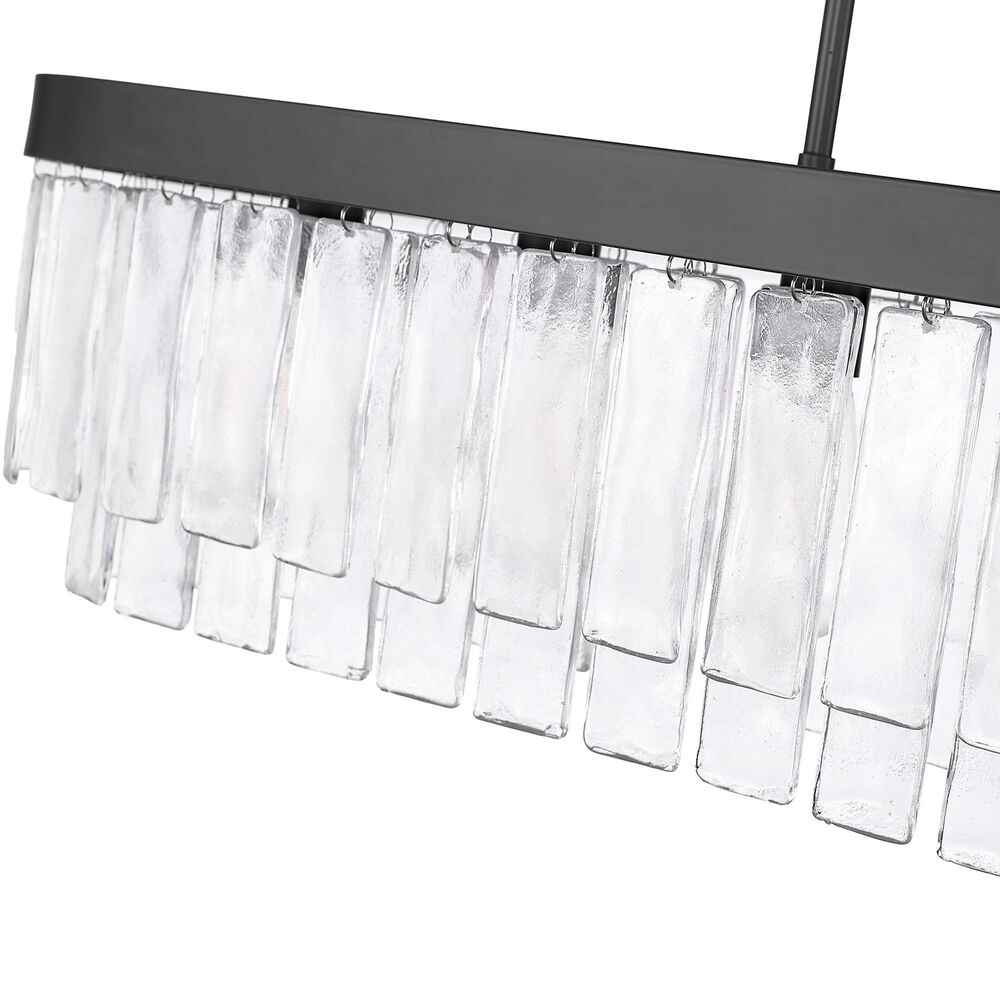 Golden Lighting Ciara 6-Light Linear Pendant in Matte Black, , large