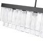 Golden Lighting Ciara 6-Light Linear Pendant in Matte Black, , large