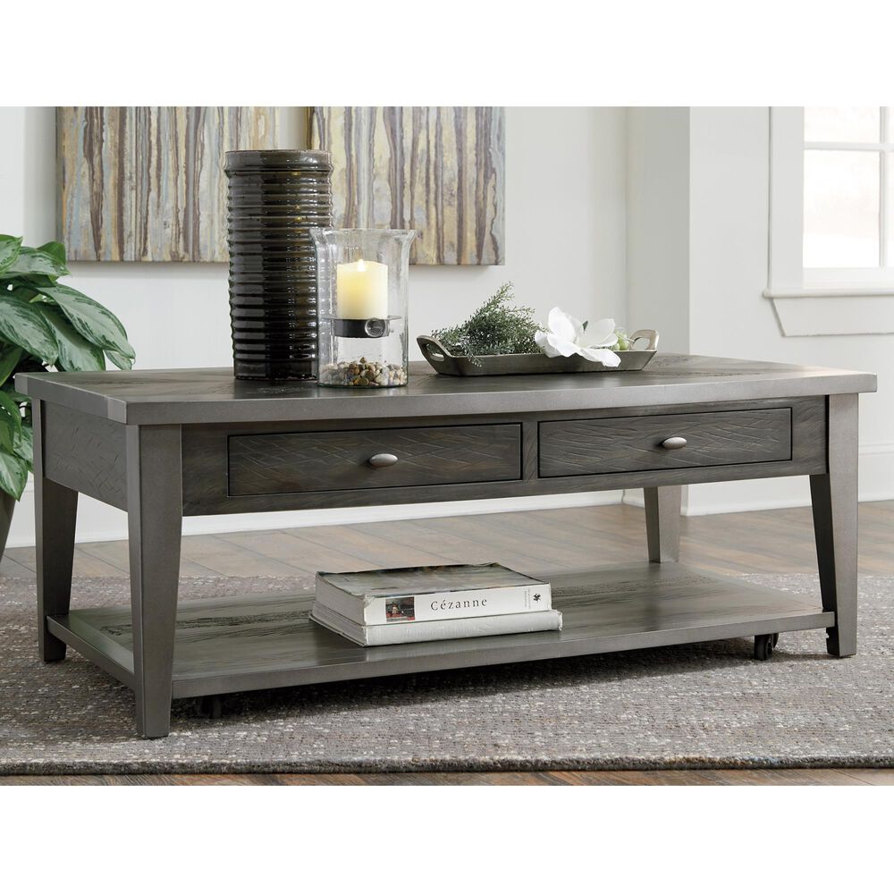 Signature Design by Ashley Branbury Rectangular Coffee Table in Grayish Brown, , large
