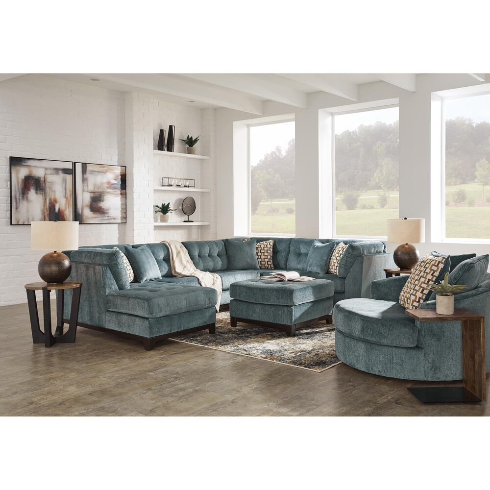 Ashley Laylabrook Oversized Swivel Accent Chair Teal, , large