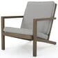 Hearth and Haven Leah 3-Piece Patio Chat Set with Gray Cushion in Brown, , large