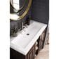 James Martin Vanities Alicante 39.5" Single Bathroom Vanity in Mid Century Acacia and Matte Black with 5 cm White Glossy Resin Top and Rectangular Sink, , large