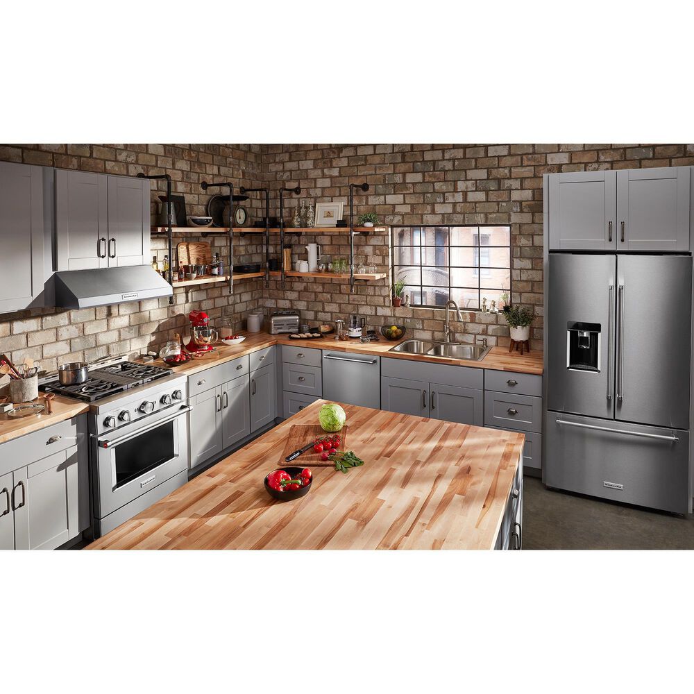 KitchenAid 4.1 Cu. Ft. Freestanding Gas Range with True Convection in Stainless Steel, , large