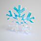 The Gerson Company 18.3" USB Electric Lighted Hanging Holographic Snowflake with Remote Control in White, , large