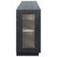 Classic Home Larson 4-Door Sideboard in Black and Clear, , large