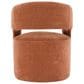 Furniture of America Rivena Modern Arm Chair with Casters in Rustic Orange, , large