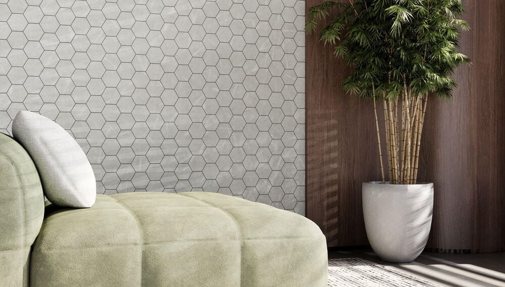 Emser Sterlina II Gray 12" x 12" Porcelain Tile, , large