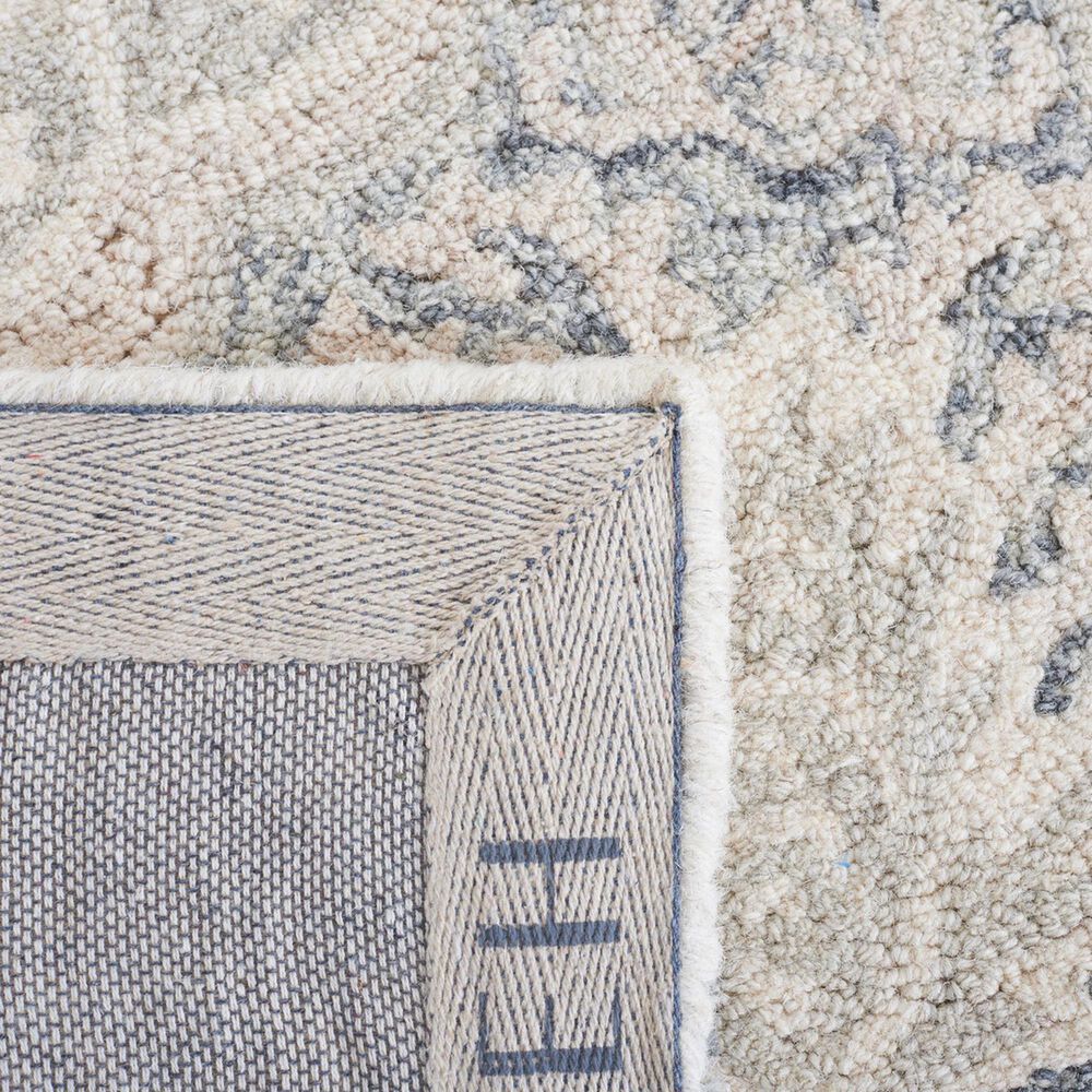 Safavieh Micro-Loop Damask 6&#39; x 9&#39; Charcoal and Ivory Area Rug, , large