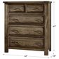 Viceray Collections Maple Road 5 Drawer Chest in Maple Syrup, , large