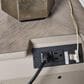 Millenium Blairhurs King Panel Bed and 2-Nightstand in Light Grayish Brown with Lights and USB Ports, , large
