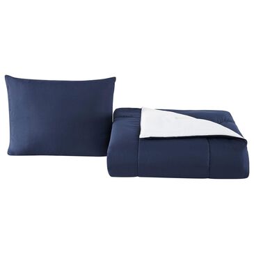 Pem America 2-Piece Twin Comforter Set in Grey and Navy, , large