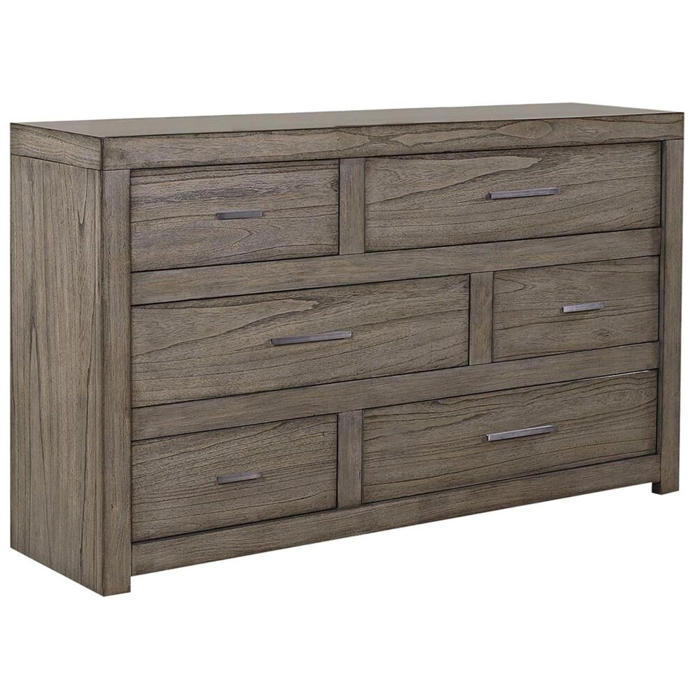 at HOME Modern Loft 6 Drawer Dresser in Greystone, , large