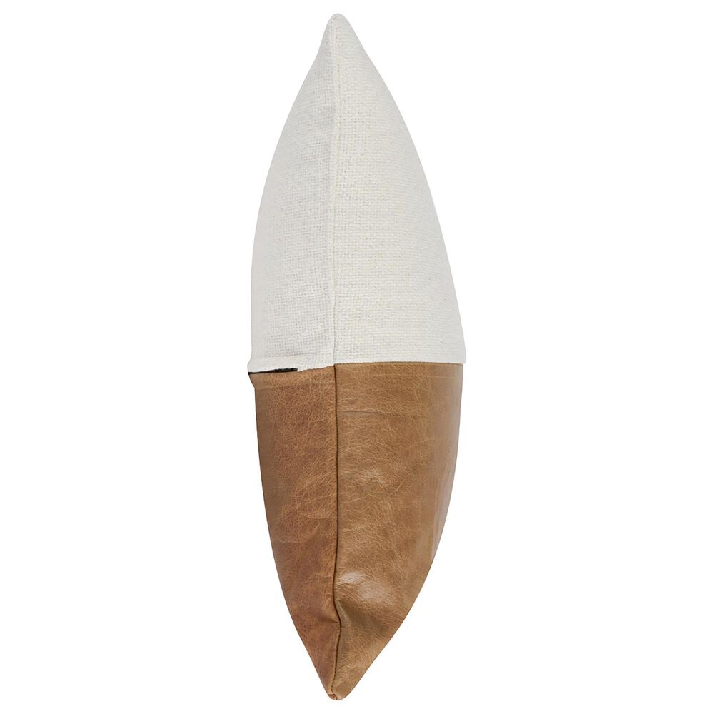 Classic Home Comporta 20&quot; x 20&quot; Throw Pillow in Canyon Ivory and Chestnut, , large