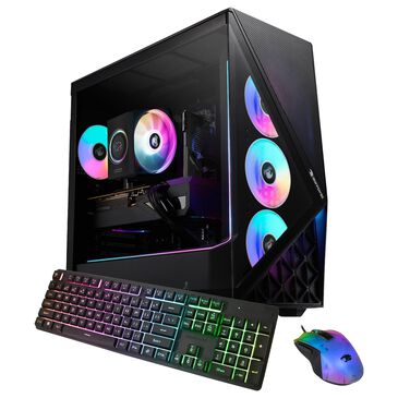 iBUYPOWER Slate Gaming PC Desktop | AMD Ryzen 7 8700F - 16GB RAM - AMD Radeon RX 7700 XT Graphic - 1TB SSD in Black, , large