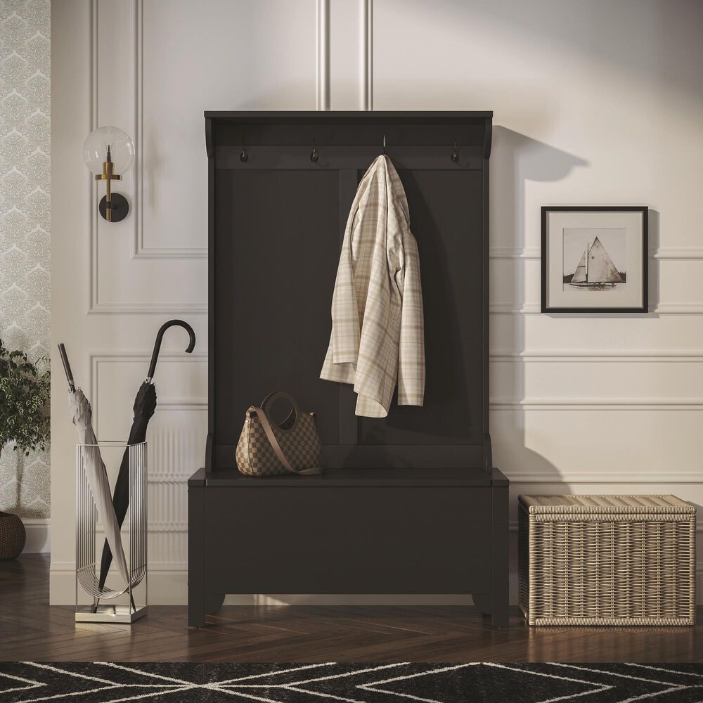 Linden Boulevard Hall Tree in Black, , large