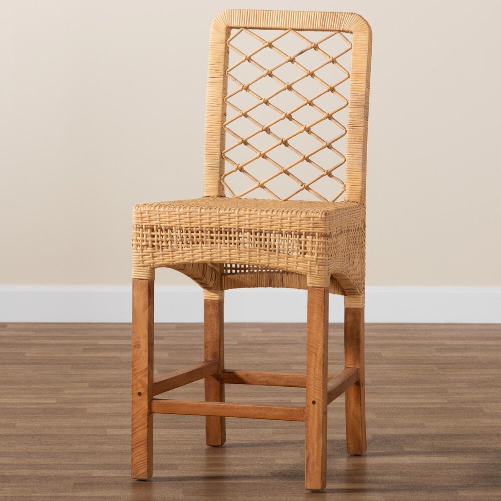 Baxton Studio Moscow Counter Stool in Natural Brown and Walnut Brown, , large