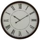 Maple and Jade 20" Decorative Wall Clock in Matte Black and White, , large