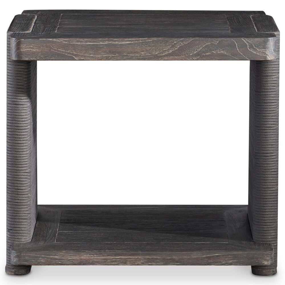 Bernhardt Andros Outdoor Side Table in Smoked Truffle and Oxford Brown, , large
