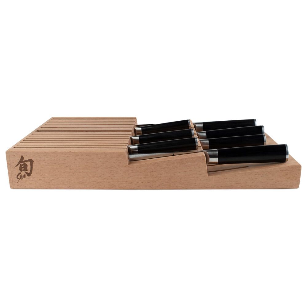 Shun In-Drawer Bamboo Knife Tray: 15-Slot, , large