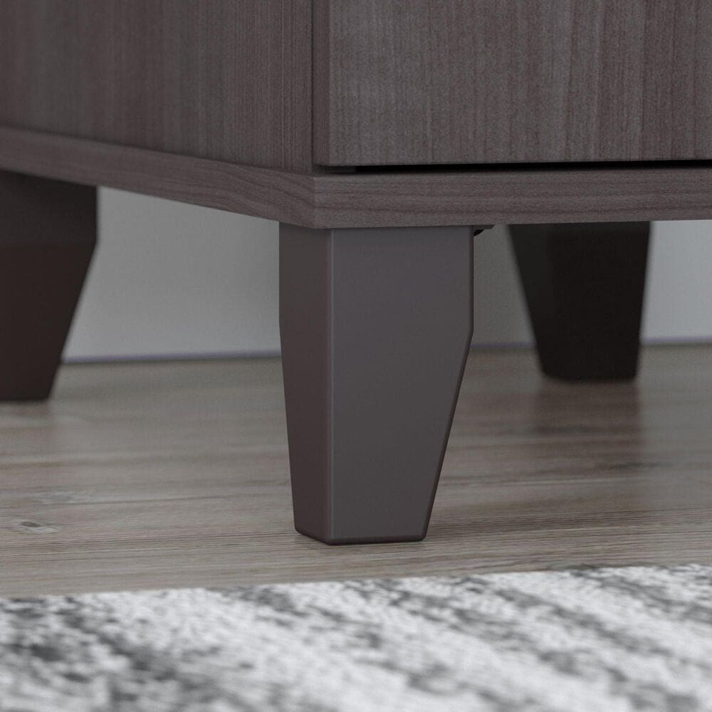 Bush Somerset 60&quot; L-Shaped Desk with Hutch in Storm Gray, , large