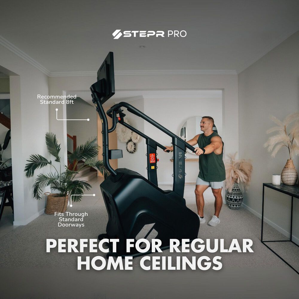 STEPR Pro Classic Stair Climber with LED Console in Black, , large