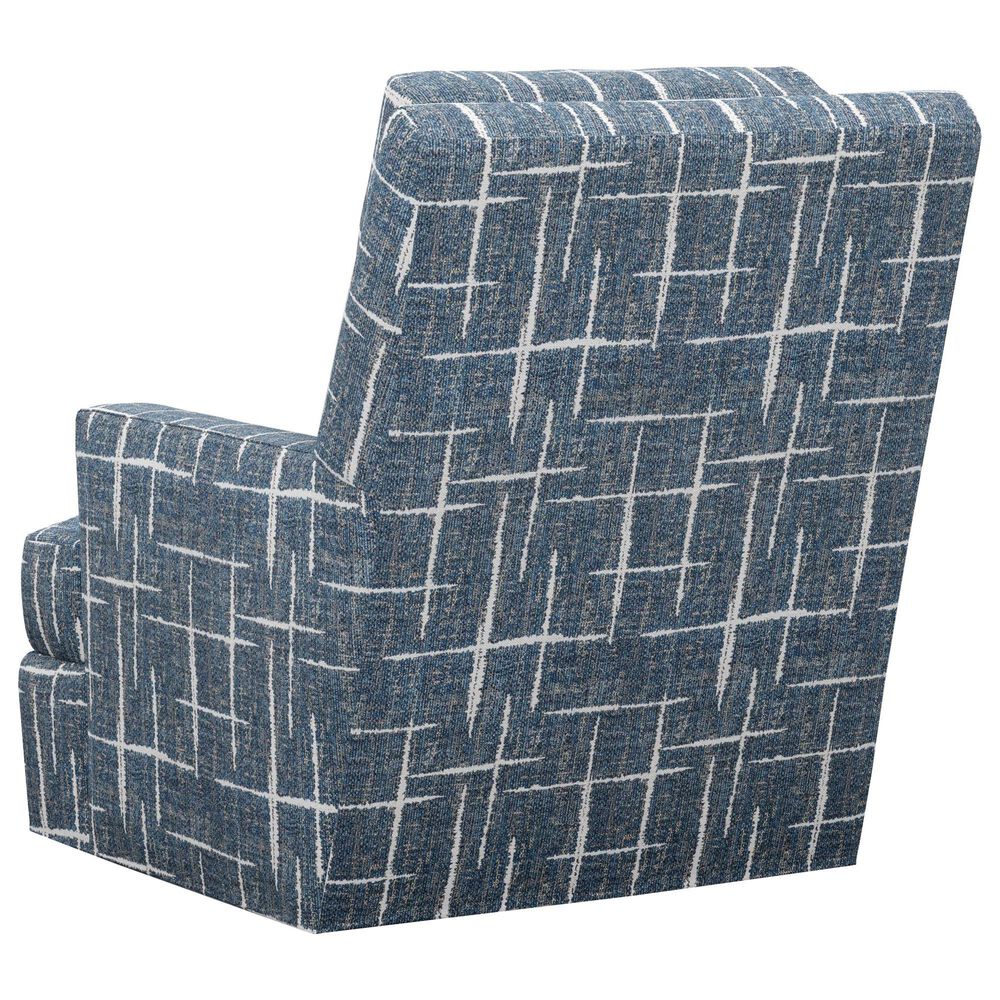 Lexington Furniture Eastwood Swivel Chair in Blue, White and Tan, , large