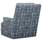 Lexington Furniture Eastwood Swivel Chair in Blue, White and Tan, , large
