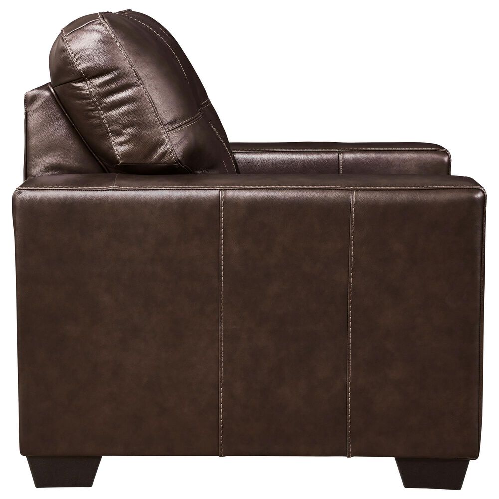 Ashley Santorine 4-Piece Stationary Living Room Set in Dark Brown, , large