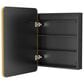 HOMLUX 24" x 30" Bathroom Medicine Cabinet with Mirror in Gold, , large