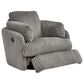 Ashley Tie-Breaker Manual Swivel Glider Recliner in Fog, , large