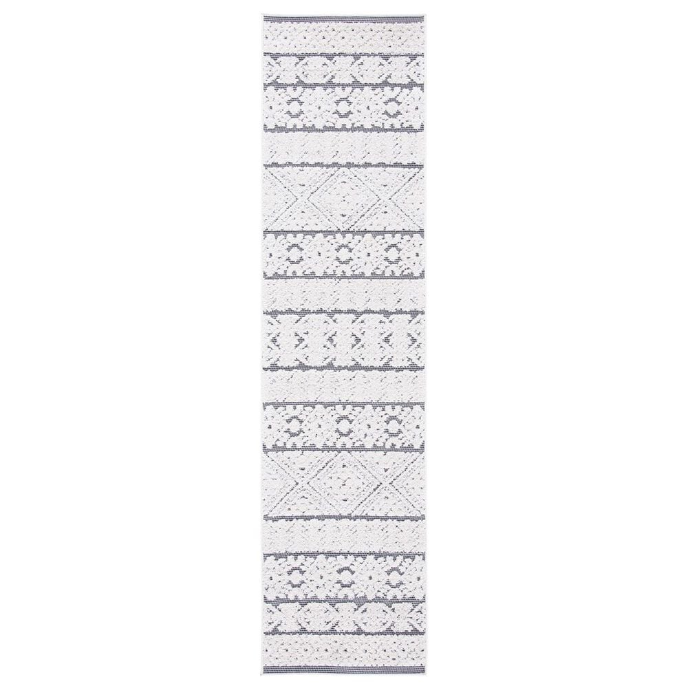 Safavieh Cabana CBN654A 2"2" x 11" Ivory and Grey Performance Runner, , large